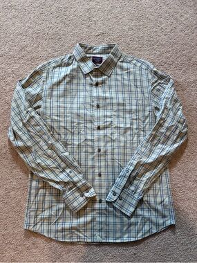 UntuckIt Button Down Shirt Mens Large Slim Wrinkle Free